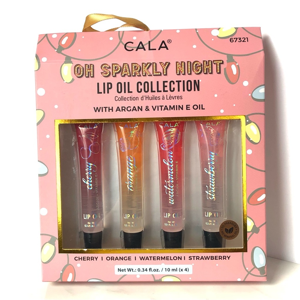 CALA Lip Oil Collection Cherry Orange Watermelon Strawberry Glossy Hydration NEW